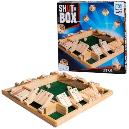 Jeu en bois Shut the Box cadeau d'anniversaire éducatif