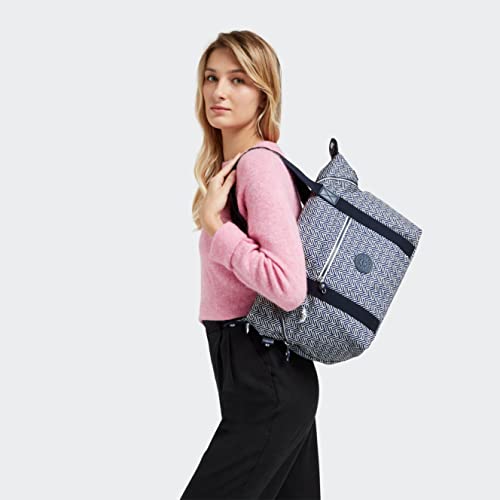 Kipling Bolsa tote feminina de arte, leve Weekender, bolsa de viagem de nylon, Chevron urbano, Chevr