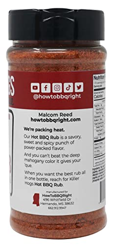 image for Killer Hogs HOT BBQ Rub | Championship Grill Seasoning for Beef, Steak