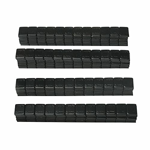 Vowagh 1/4 Oz 0.25 Oz Tire Wheel Balancing Adhesive Weight Stick Adhesive Stick On Wheel Weights 90 Oz/Box 360 Pcs Black #TOP5