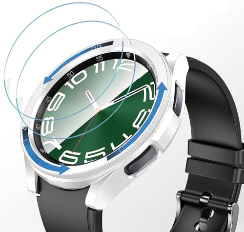 Coque Samsung Galaxy Watch 6 Classic film ecran verre trempe et verre PC de protection DEALELE