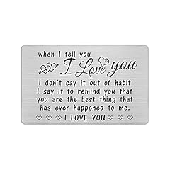 when I tell you I love you