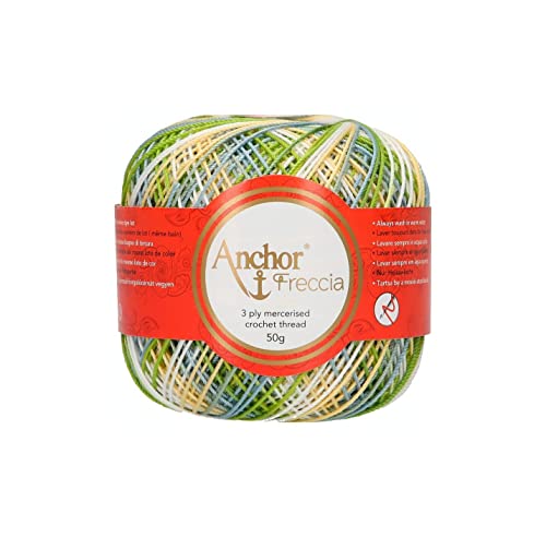 Anchor Freccia Multicolor, Grosor: 6, Embalaje: 50G, Longitud: 175M 9441 Hilos De Ganchillo