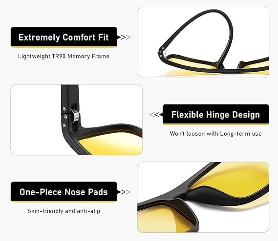 Polarized Night Driving Glasses,yellow Night Time Driving Glasses4