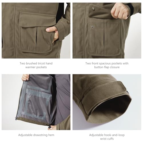 Image of BASSDASH Walker-LW Breathable Waterproof Fishing Hunting Wading Jackets with Silent Outer Fabric for Men Women