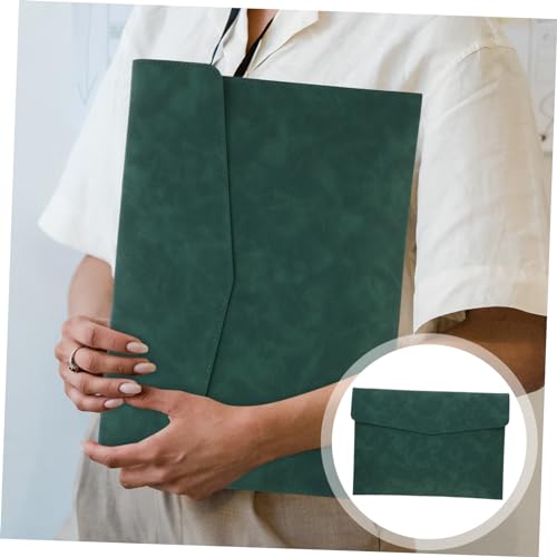 TEHAUX pacote office fichario porta arquivo bolsa para arquivo pastas de couro sintético para docume
