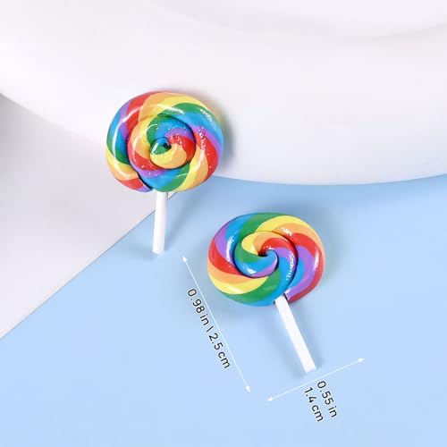 Cabochons miniatures résine arc-en-ciel pour décorer un magasin de bonbons miniature - 2