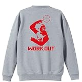 [アートワークスコウベ] バレーボール トレーナー スウェット 裏パイル 練習着 ゴリラワークアウト バレー 130cm ミックスグレー