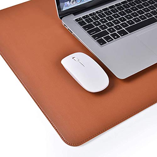 Souris non-slip pad Ruby Lil marron avec base en suède et surface lavable