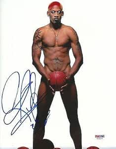 Dennis Rodman Signed Picture - NUDE 8x10 COA Bad as I Wanna Be - PSA