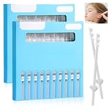 DUSPAK 48 Pièces Nettoyeur d'oreille adhésif – Décapant de collante, bâton de creusement portable pour un nettoyage sûr, outil d'hygiène avec prise en main facile,Convient aux enfants,D