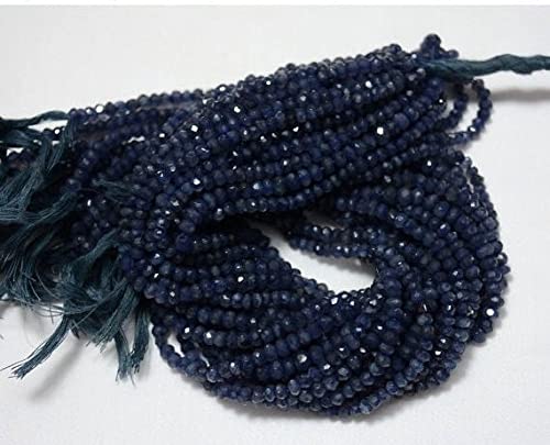 Iolite beads rondelle facettée pour création bijoux LKBEADS