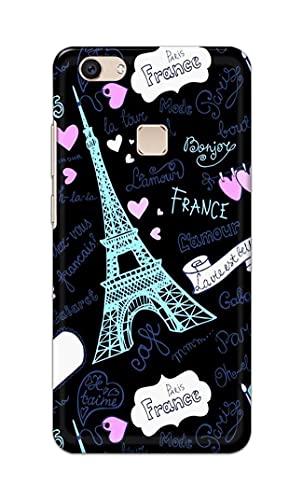 Image of PRINTFIDAA Lovers Famous Place Eiffel Tower in Paris Printed Designer Hard Back Case Cover for Vivo V7 Plus /Vivo Y79 / Vivo Z10 (5.99 inch) -(SF) MVN1003