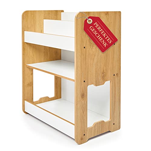 BoomDing Bücherregal Kinder - Einführungsangebot - super süßes Kinderregal für Bücher und Spielzeug im Kinderzimmer - sorgt für Ordnung - Bücherregal Montessori Kinderbücherreagal Cover
