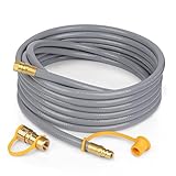 VVSUNSING 3/8 Inch Natural Gas Hose with Quick Connect, 24FT Propane to Natural Gas Conversion Kit,...