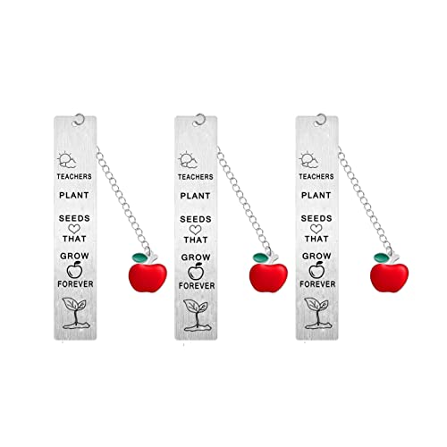 3 segnalibri per insegnanti, regali per insegnanti, regali per donne, uomini, insegnanti, compleanni, regali di Natale per insegnanti, regali di ringraziamento, regali di laurea, migliori insegnanti