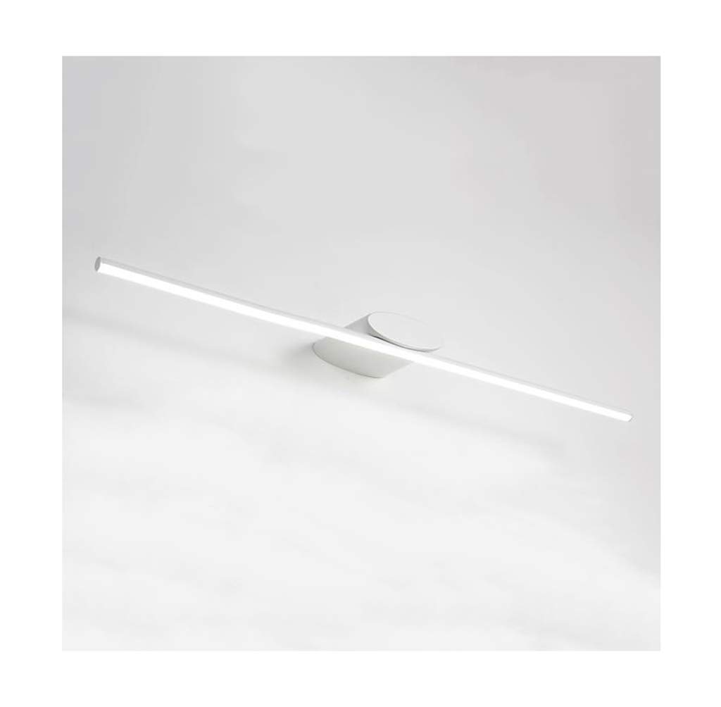 Miroir de bain LED 20W 100cm en fer forge noir pour l'eclairage mural moderne de salle de bain