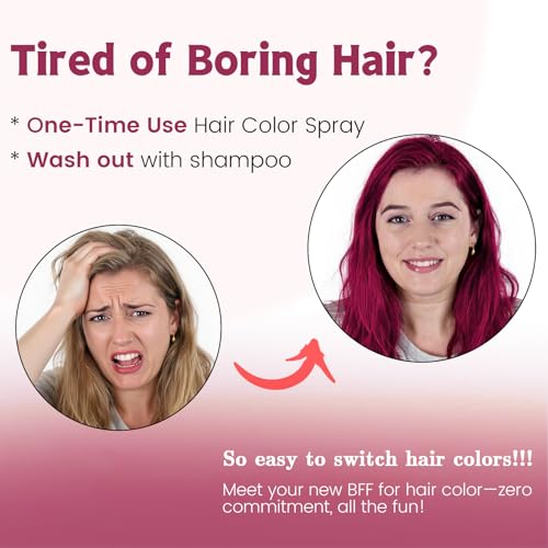Spray para cabello temporal color rosa 120 ml miniatura 3