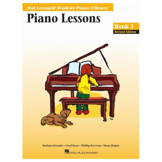 Piano Lessons Book 3 Hal Leonard Student Piano Library | Intermediate Piano Method with Sight-Reading, Rhythm, and Improvisation | Learn Folk, Jazz, Classical, and Contemporary Styles