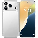 [Gran batería de 8000 mAh] - Los smartphones Android están equipados con una batería de 8000 mAh, que proporciona una duración excepcional. De 6 a 12 horas de conversación, de 8 a 16 horas de música, de 3 a 5 horas de juegos, etc. La gestión inteligente de la batería con IA reduce el exceso de caché para ahorrar energía y prolongar el tiempo de espera.