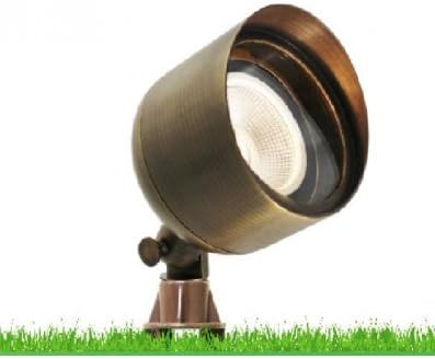 Westgate Luces LED de iluminación para paisaje, construcción de latón, PAR36 no incluido, acabado de bronce antiguo, luces de pozo