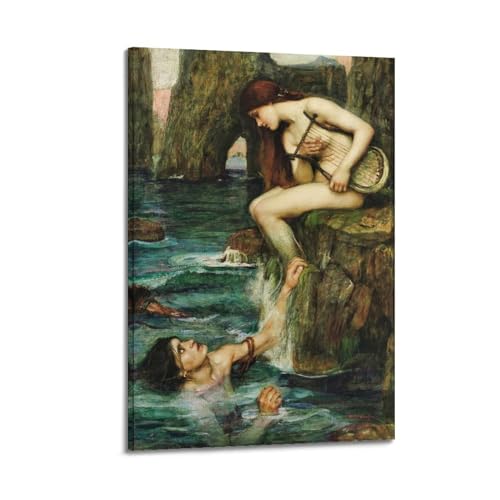 Affiche John William Waterhouse fine art reproduction The Siren de haute précision