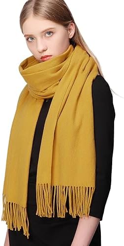 RIIQIICHY Ladies Scarf Pashmina Shawls and Wraps for Wedding Winter Scarfs for Women Warm