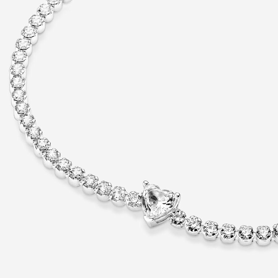 PANDORA Beads & Pavé Bracelet Timeless Bracelet for Women - Gift for Her - Sterling Silver & Cubic Zirconia - With Gift Box - Image 6