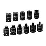 CASOMAN 3/8-inch Drive Pipe Plug Socekt Set, SAE, CR-MO, Tapered Male Square Drive, Chamfered Female...