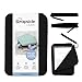 Strapsicle Bundle: Silicone Clutch & Hand Strap for Kindle Paperwhite 6.8” (11th & 12th Gen), Colorsoft, Signature Edition, and Other 6’’ E-Readers, Large - Black