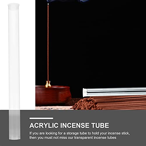 Rosenice 43IKKG5A7215Z20UJJIUAJN 6Pcs Incense Tube Clear Acrylic Incense Stick Storage Container Incense Stick Holder Box thumb #2
