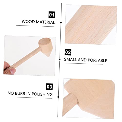 Toyvian 5 Unidades Pequeno Martelo De Madeira Brinquedos De Martelo Para Crianças Martelo De Frutos