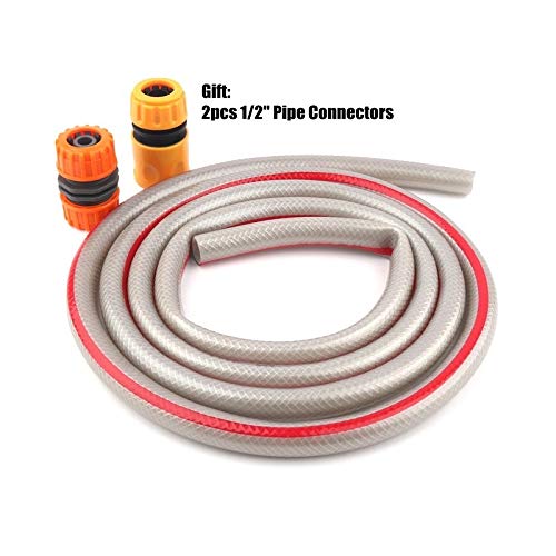 Tuyau d'arrosage haute qualité gris clair avec 2 connecteurs - 2