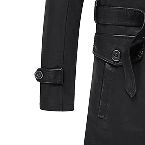 Chaqueta Bomber de Cuero Acolchada para Hombre miniatura 5