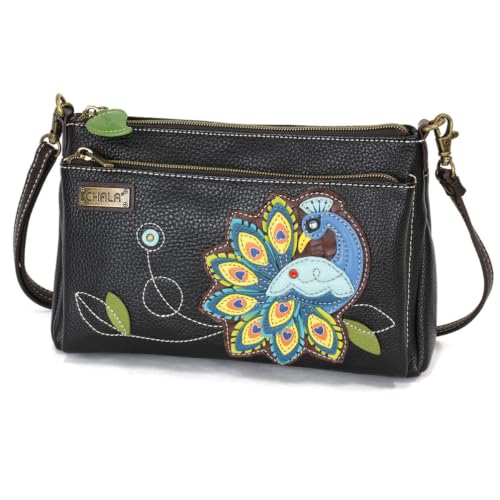 Image of CHALA RFID Protected Vegan Leather Deluxe Crossbody Bag with Adjustable Straps