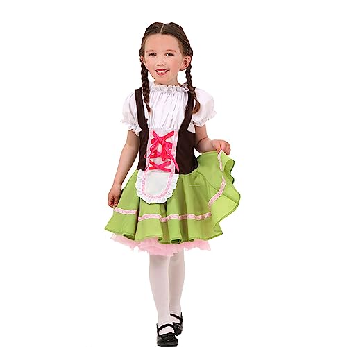 Disfraz Infantil Oktoberfest Dirndl Roja