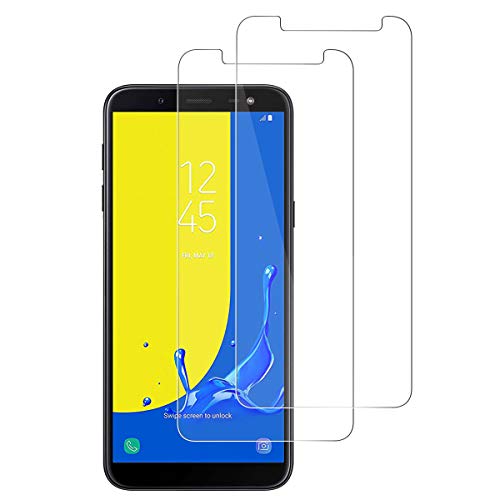 ACETEND - Protector de Pantalla para Samsung Galaxy J6 2018, 5,6 Pulgadas, HD, Cristal Templado Transparente, dureza 9H, Transparente, sin Burbujas y Resistente a los arañazos