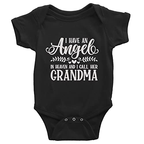 Image of I Have An Angel In Heaven And I Call Her Grandma Baby Climbing Long Sleeve 0-6 Months