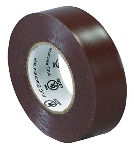 Image of Aviditi Brown Electrical Tape, 3 /4 Inch x 20 Yards, UL Listed, Vinyl Tape to Repair, Splice and Bundle for All Electrical and Wiring Projects (10 Rolls) (T96461810PKN)
