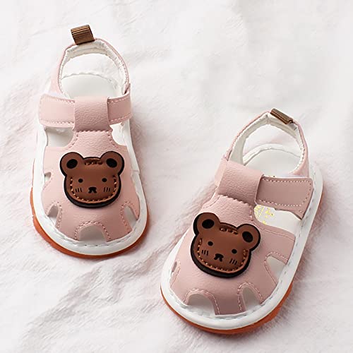 Baby Girls Boys Cartoon Bear Sandals Infant Beach Shoes Outdoor Casual Slipper Rubber Sole Toddler First Walking3