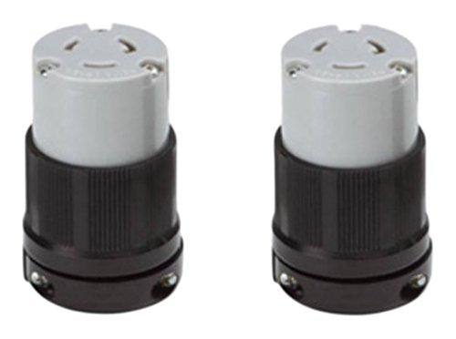 NEMA L6-20 Grounding Locking Connector, 20A 250V AC, 2 Pole 3 Wire, cUL Listed (2)