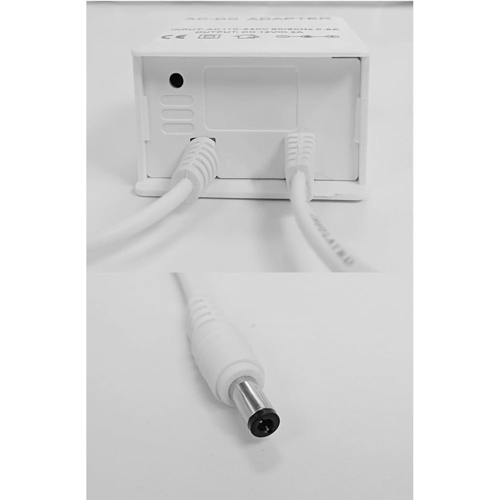 Alimentazione AC 110-240V Ingresso DC 12V Uscita Spina UE Caricabatterie Impermeabile per CCTV Sicurezza AHD Telecamera IP Analogica Spina UE