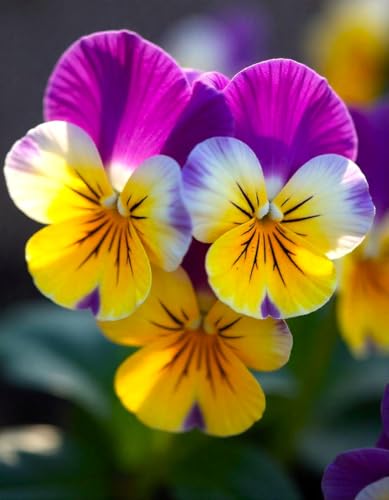 Seeds Viola Tricolor Seed Mix 40+ Seeds to Grow Viola Johnny Jump-up Mix Spring or in mild climates Fall Planting