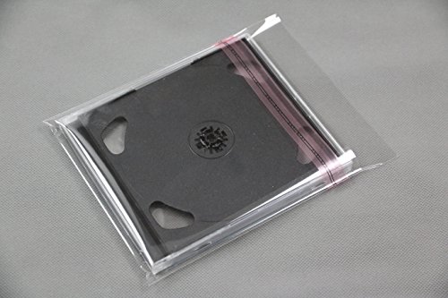 Preisvergleich Produktbild Jewel Case Schutzhüllen CD Hüllen Folienhüllen mit Adhäsionsverschluss für 10 mm Box (1000 St.)