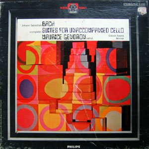Maurice Gendron Bach:(Complete) Suites for Unaccompanied Cello LP Box ...