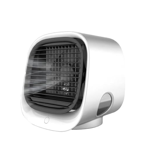 Airabreeze Luftkühler Airzuma Portable Airabreeze Air Cooler Kleine Wassergekühlte Tragbarer Ventilator Schwenkbar Ideal Für Zu Hause Und Auf Reisen (Weiß)