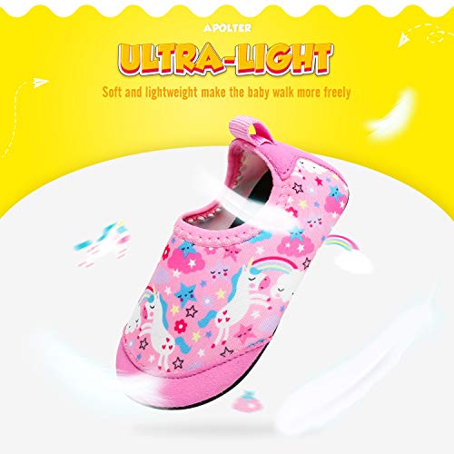 Baby Boys and Girls Swim Water Shoes Barefoot Aqua Socks Non-Slip for Beach Pool Toddler Kids4