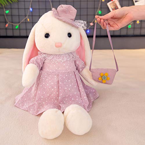 NUOBESTY Bunny Rabbit Stuffed Animal Lovely Coelho Macio Coelhinho Da Páscoa Coelho de Pelúcia Prese