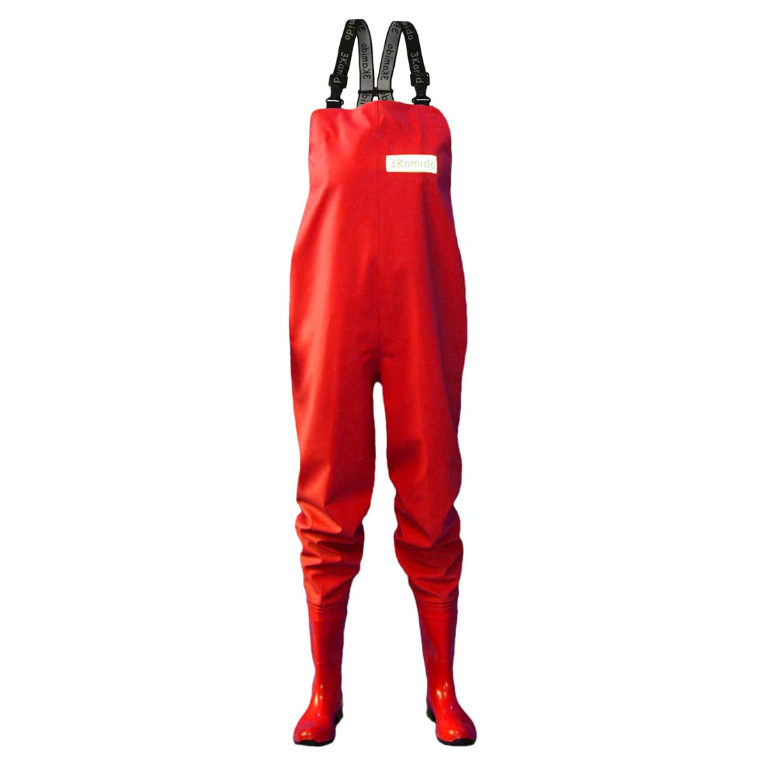 Botas de pesca y vadeador de mujer pantalones impermeables de PVC rojo 41 EU 7