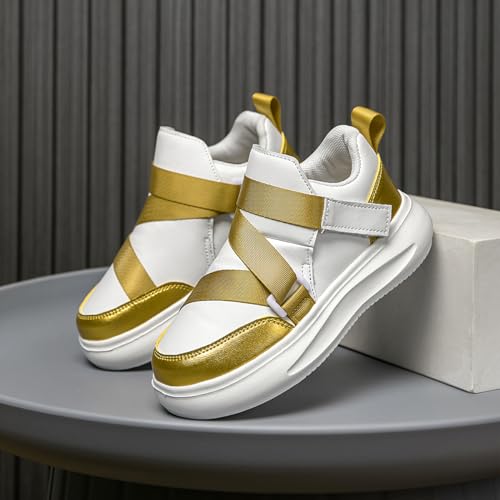 Generic Kids Fashion Sneakers for Girls and Boys, Adjustable Hook and Loop, Comfortable, Breathable Uppers, Anti-Collision, Non-Slip, Novelty Cool-Style2